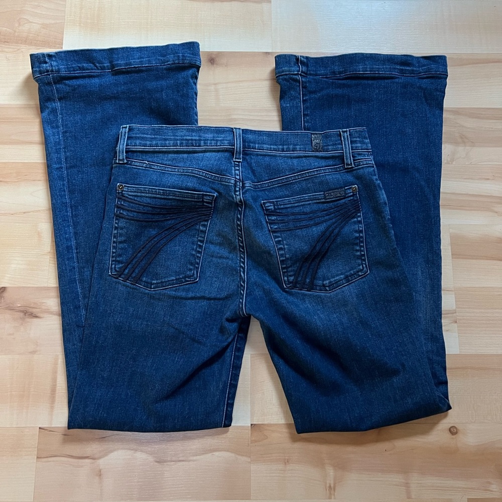 7 for all mankind dark wash jeans